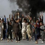 Afghan protesters shout slogans during a demonstration in Kabul September 17, 2012. REUTERS/Omar Sobhani