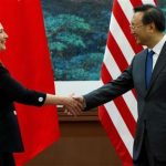 U.S. Secretary of State Hillary Clinton shakes hands with Chinese Foreign Minister Yang Jiechi during a joint news conference at the Great Hall of the People in Beijing September 5, 2012. Clinton and Yang gave avowals of mutual goodwill after their talks, which had been preceded by criticism from Beijing of Clinton's calls for a multi-lateral solution to the territorial disputes in the South China and East China Seas. REUTERS/Jim Watson/Pool