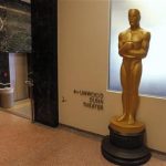 A large Oscar statue stands in the hallway at The Academy of Motion Picture Arts & Sciences Pickford Center for Motion Picture Study in Hollywood September 10, 2012. REUTERS/Fred Prouser