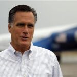 Republican presidential candidate and former Massachusetts Governor Mitt Romney talks to reporters at the airport in Sergeant Bluff, Iowa September 7, 2012. REUTERS/Brian Snyder