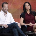 Cast members Jonny Lee Miller (L) and Lucy Liu participate in a panel for CBS series "Elementary" during the CBS sessions at the Television Critics Association summer press tour in Beverly Hills, California July 29, 2012. REUTERS/Phil McCarten