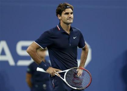 Federer of Switzerland challenges a call during his men's quarter-final match against Berdych of the Czech Republic at the US Open tennis tournament in New York Roger Federer of Switzerland challenges a call during his men's quarter-final match against Tomas Berdych of the Czech Republic at the US Open tennis tournament in New York, September 5, 2012. REUTERS/Adam Hunger