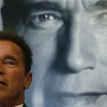 Actor and former California governor Arnold Schwarzenegger presents his book 'Total Recall' during a news conference during the book fair in Frankfurt, October 10, 2012. REUTERS/Ralph Orlowski