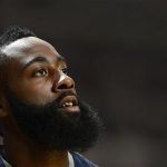U.S. Olympic basketball player James Harden watches during a training session ahead of the London 2012 Olympic Games at the M.E.N Arena in Manchester, northern England, July 18, 2012. REUTERS/Nigel Roddis