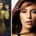 Kim Kardashian shows off possible leopard Halloween costume