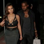 Kim Kardashian Dines Out In Bra With Kanye West