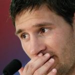FC Barcelona's player Lionel Messi attends a news conference at Joan Gamper training Camp, near Barcelona July 18, 2012. REUTERS/stringer