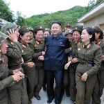 North Korean leader Kim Jong-un (C) visits the Thrice Three-Revolution Red Flag Kamnamu (persimmon tree) Company under the Korean People's Army Unit 4302 in this undated picture released by the North's official KCNA news agency in Pyongyang on August 24, 2012. KCNA did not state precisely when the picture was taken. REUTERS/KCNA