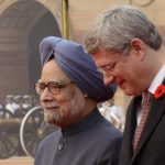 Canadian-Prime-Minister-Stephen-Harper-being-welcomed-by-Prime-Minister-Manmohan-Singh-during-ceremonial-reception-at-the-forecourt-of-Rashtrapati-Bhavan-in-New-Delhi-on-Tuesday