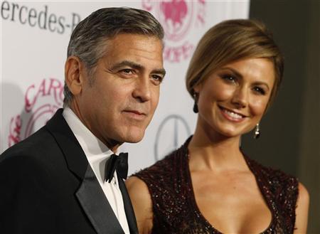 Actor Clooney and girlfriend Keibler arrive at 26th Carousel of Hope Ball in Beverly Hills Actor George Clooney and girlfriend Stacy Keibler arrive at the 26th Carousel of Hope Ball in Beverly Hills, California October 20, 2012. REUTERS/Fred Prouser