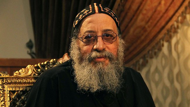 Bishop Tawadros was chosen as new Pope of Egypt's Coptic Christians when a blindfolded altar boy picked his name from a chalice. Source: AFP