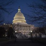 Darkness sets in over the U.S. Capitol building hours before U.S. President Barack Obama is set to deliver his State of the Union address to a joint session of Congress on Capitol Hill in Washington January 24, 2012. REUTERS/Jonathan Ernst