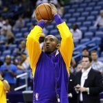 Los Angeles Lakers shooting guard Kobe Bryant (24) warms up prior to their NBA basketball game against the New Orleans Hornets in New Orleans, Louisiana December 5, 2012. REUTERS/Jonathan Bachman