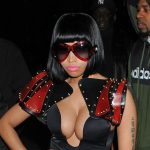 Nicki Minaj Shows Off Some Serious Cleavage (Again) At Christmas Party1