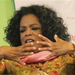 Entertainment host Oprah Winfrey speaks at the annual Literature Festival in Jaipur, capital of India's desert state of Rajasthan, January 22, 2012. REUTERS/Altaf Hussain