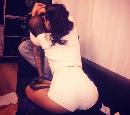 Rihanna sparks fury among fans after sharing sexy cuddling picture with 'lover' Chris Brown