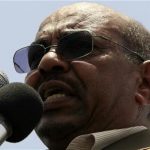 Sudanese President Omar Hassan al-Bashir gives a speech as he tours the White Nile Sugar Co sugar plant during its opening in Al-Diwaim July 11, 2012. REUTERS/Mohamed Nureldin Abdallah