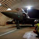 A French fighter aircraft prepared for take off at a base in Chad on Friday