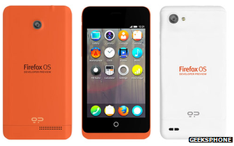 First Firefox phones revealed by Mozilla and Geeksphone