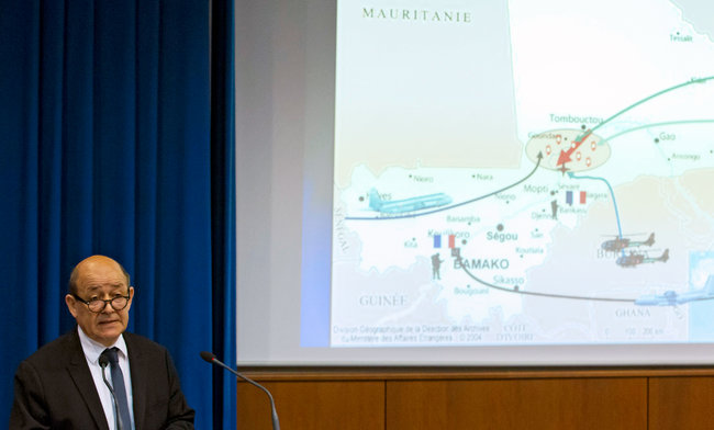 Jean-Yves Drian, the french defense minister Jean-Yves Drian, the french defense minister