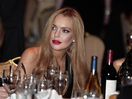 Actress Lindsay Lohan attends the White House Correspondents Association annual dinner in Washington Actress Lindsay Lohan attends the White House Correspondents Association annual dinner in Washington. April 28, 2012. REUTERS/Larry Downing