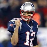 New England Patriots quarterback Tom Brady celebrates after the Patriots scored a touchdown in the third quarter of their NFL AFC Divisional playoff football game against the Houston Texans in Foxborough, Massachusetts January 13, 2013. REUTERS/Brian Snyder