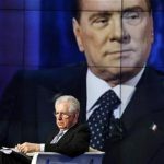 Italy's Prime Minister Mario Monti appears as a guest on the RAI television show Porta a Porta (Door to Door) in Rome January 14, 2013. REUTERS/Alessandro Bianchi