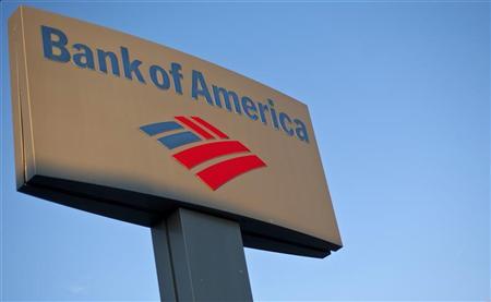 A Bank of America sign is seen outside of a branch in Greenville, South Carolina January 18, 2012. REUTERS/Chris Keane