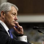 Republican Chuck Hagel, President Obama's choice for defense secretary, testifies before the Senate Armed Services Committee during his confirmation hearing, on Capitol Hill in Washington, Thursday, Jan. 31, 2013. (AP Photo/Susan Walsh)