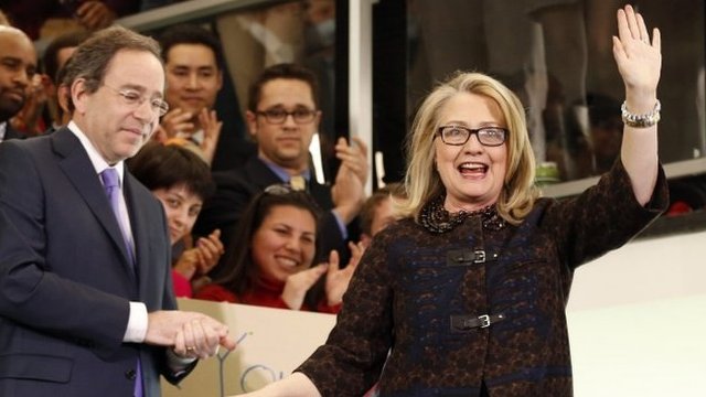 Hillary Clinton says goodbye to state department