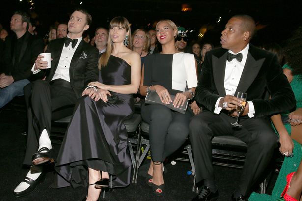 Behind the scenes at Grammy Awards: Jay-Z pops champagne, Katy Perry's massive cleavage and more!