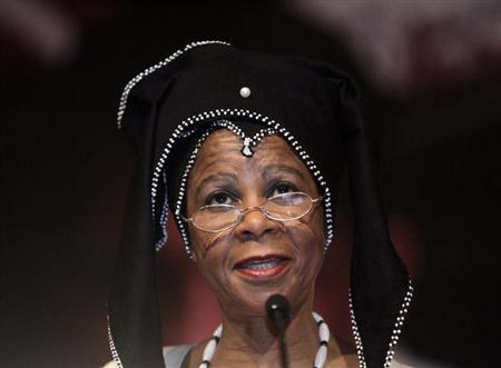 Former Managing Director of World Bank, Mamphela Ramphele, speaks during the Youth Engagement Summit 2009 in Putrajaya outside Kuala Lumpur in this file photo taken November 16, 2009. REUTERS/Bazuki Muhammad