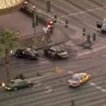 Las Vegas Strip shooting and crash leave three dead