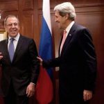 U.S. Secretary of State John Kerry, right, meets with Russian Foreign Minister Sergey Lavrov in Berlin on Tuesday, Feb. 26, 2013. Berlin is the second stop in Kerrys first trip overseas as Secretary of State. (AP Photo/dpa,Maurizio Gambarini)