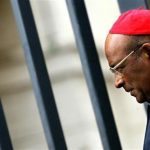 Cardinal Wilfrid Fox Napier of South Africa leaves the Vatican after the general congregation meeting April 12, 2005. Reuters Photographer