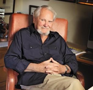 Author Clive Cussler is shown in a 2012 handout photo taken at his home in Paradise Valley, Arizona. REUTERS/photosbyleanna/Handout