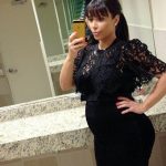 Woah! Look how big Kim Kardashian's baby bump has got this week!