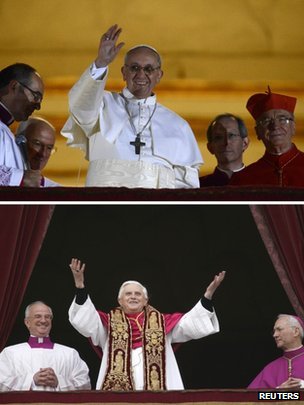 Pope Francis visit Benedict XVI at Castel Gandolfo
