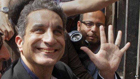 Egypt ruling party slams US 'interference' over satirist