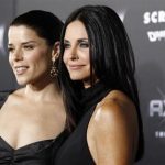 Cast members Courteney Cox (R) and Neve Campbell pose at the premiere of "Scream 4" at the Grauman's Chinese theatre in Hollywood, California April 11, 2011. The movie opens in the U.S. on April 15. REUTERS/Mario Anzuoni
