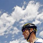 Astana rider Lance Armstrong of the U.S. awaits the start of the 19th stage of the 96th Tour de France cycling race between Bourgoin-Jailleu and Aubenas, July 24, 2009. REUTERS/Bogdan Cristel