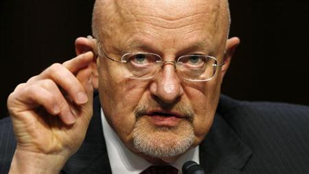 Director of National Intelligence James Clapper testifies before a Senate Intelligence Committee hearing on "Current and Projected National Security Threats to the United States" on Capitol Hill in Washington March 12, 2013. REUTERS/Kevin Lamarque