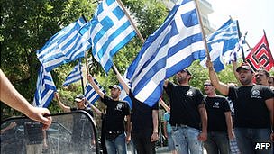 Greek villagers block Golden Dawn food handout on Thassos