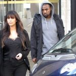 Kim Kardashian Baby Shopping With Kanye West In Oversized Pants