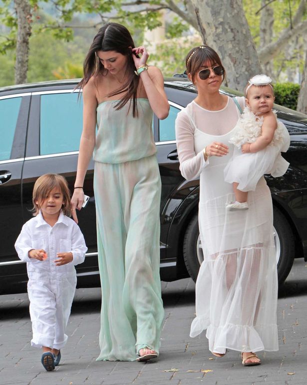 The Kardashians almost blind fellow churchgoers with angelic white outfits as they celebrate Easter