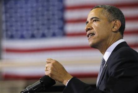 U.S. President Barack Obama delivers remarks on measures to reduce gun violence, at the University of Hartford in Connecticut April 8, 2013. REUTERS/Jason Reed