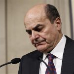 Italy's PD (Democratic Party) leader Pierluigi Bersani reacts during a news conference following a meeting with Italian President Giorgio Napolitano at the Quirinale Presidential palace in Rome March 28, 2013. REUTERS/Tony Gentile