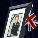 A portrait of former British prime minister Margaret Thatcher is pictured at the British High Commission in Ottawa April 9, 2013. REUTERS/Chris Wattie