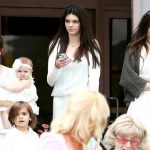 The Kardashians almost blind fellow churchgoers with angelic white outfits as they celebrate Easter