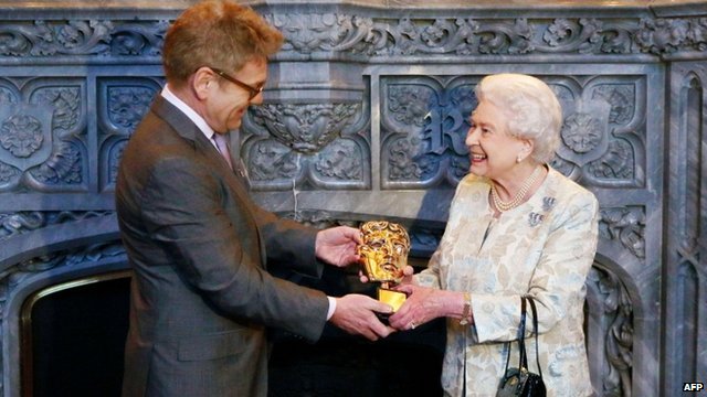 Queen honoured with Bafta award for film and TV support